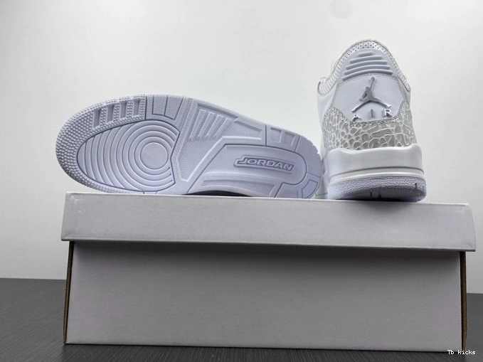 Reps TBK Air PS 'Triple 3 Jordan 429487-111 White' Retro 0714